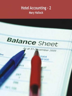 cover image of Hotel Accounting, Volume 2